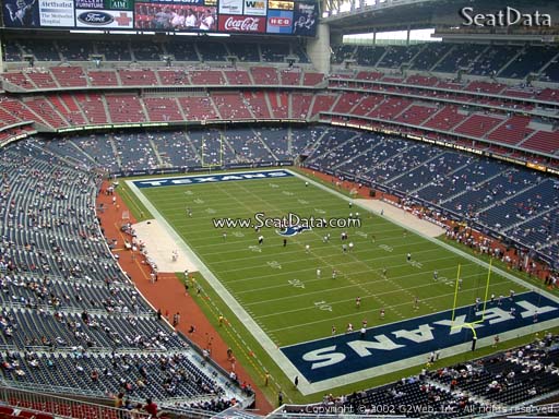 Seat view from section 526 at NRG Stadium, home of the Houston Texans