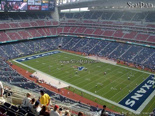 Seat view from section 629 at NRG Stadium, home of the Houston Texans