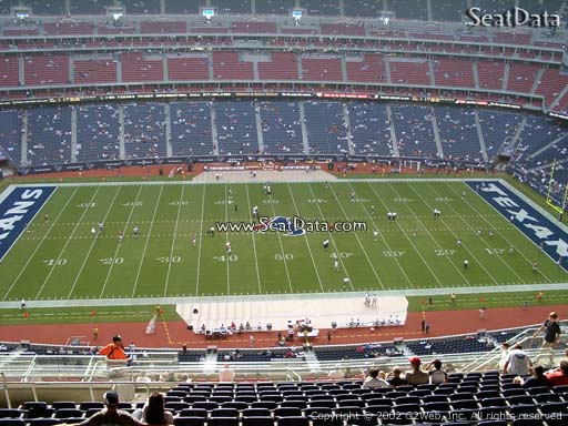Seat view from section 535 at NRG Stadium, home of the Houston Texans