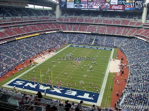 Seat view from section 545 at NRG Stadium, home of the Houston Texans