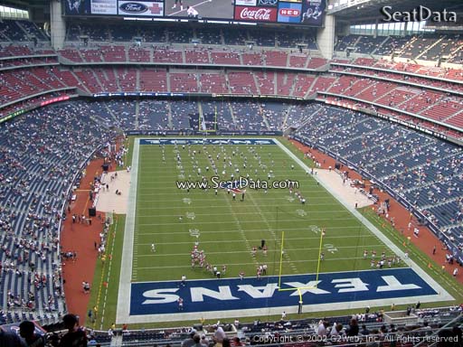 Seat view from section 549 at NRG Stadium, home of the Houston Texans
