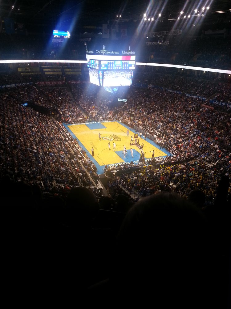 Seat view from section 303 at Chesapeake Energy Arena, home of the Oklahoma City Thunder