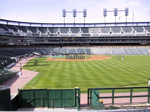 Seat view from section 106 at Comerica Park, home of the Detroit Tigers