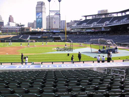 Seat view from section 133 at Comerica Park, home of the Detroit Tigers