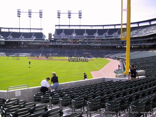 Seat view from section 145 at Comerica Park, home of the Detroit Tigers