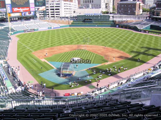 Seat view from section 326 at Comerica Park, home of the Detroit Tigers