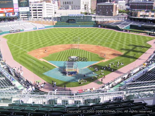 Seat view from section 327 at Comerica Park, home of the Detroit Tigers