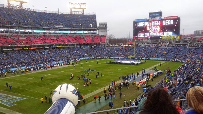 Seat view from section 243 at Nissan Stadium, home of the Tennessee Titans