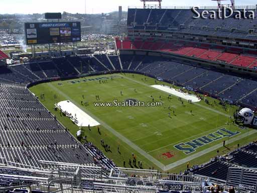 Seat view from section 303 at Nissan Stadium, home of the Tennessee Titans