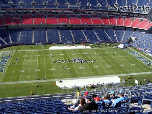Seat view from section 314 at Nissan Stadium, home of the Tennessee Titans