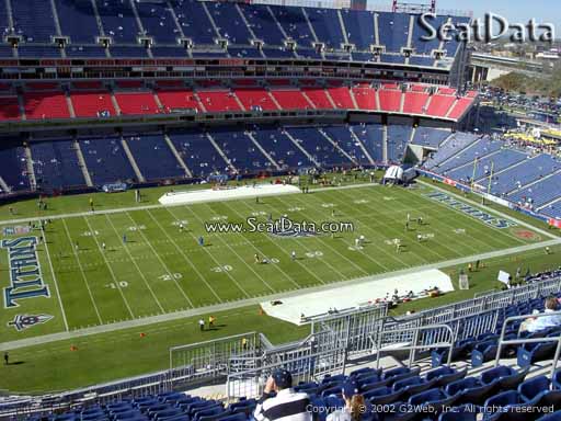 Seat view from section 316 at Nissan Stadium, home of the Tennessee Titans