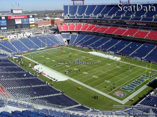 Seat view from section 328 at Nissan Stadium, home of the Tennessee Titans