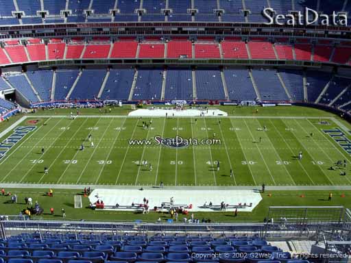 Seat view from section 335 at Nissan Stadium, home of the Tennessee Titans