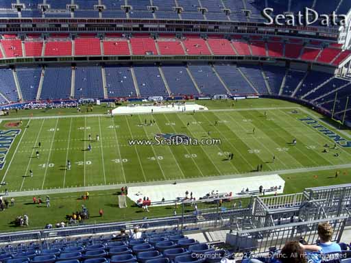 Seat view from section 337 at Nissan Stadium, home of the Tennessee Titans