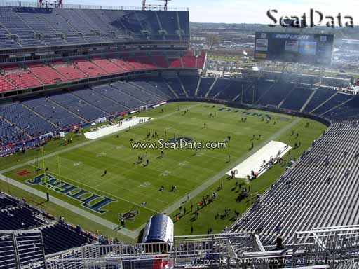 Seat view from section 344 at Nissan Stadium, home of the Tennessee Titans