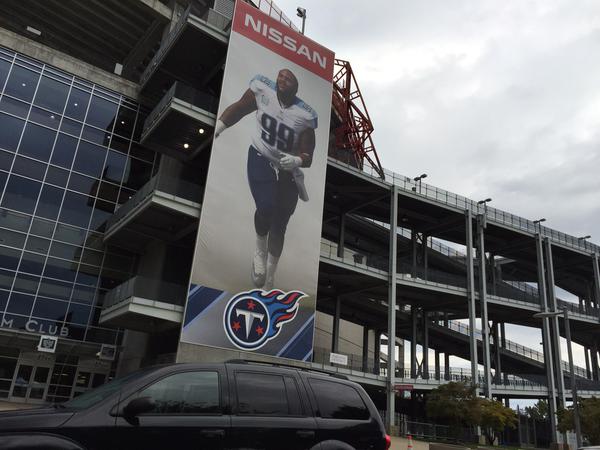 Exterior photo of Nissan Stadium, Home of the Tennessee Titans