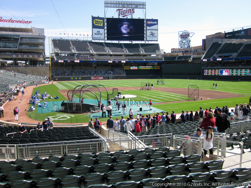 Seat view from section 111 at Target Field, home of the Minnesota Twins