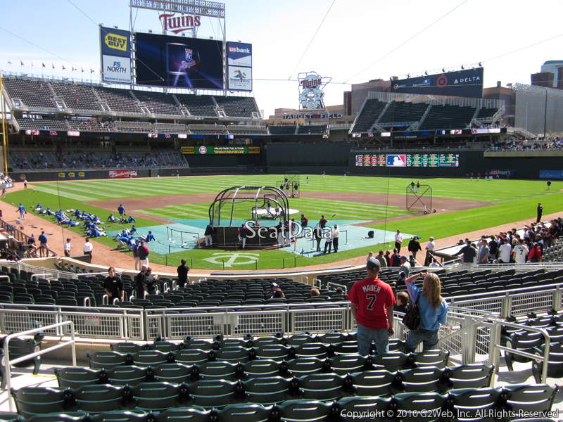 Seat view from section 113 at Target Field, home of the Minnesota Twins