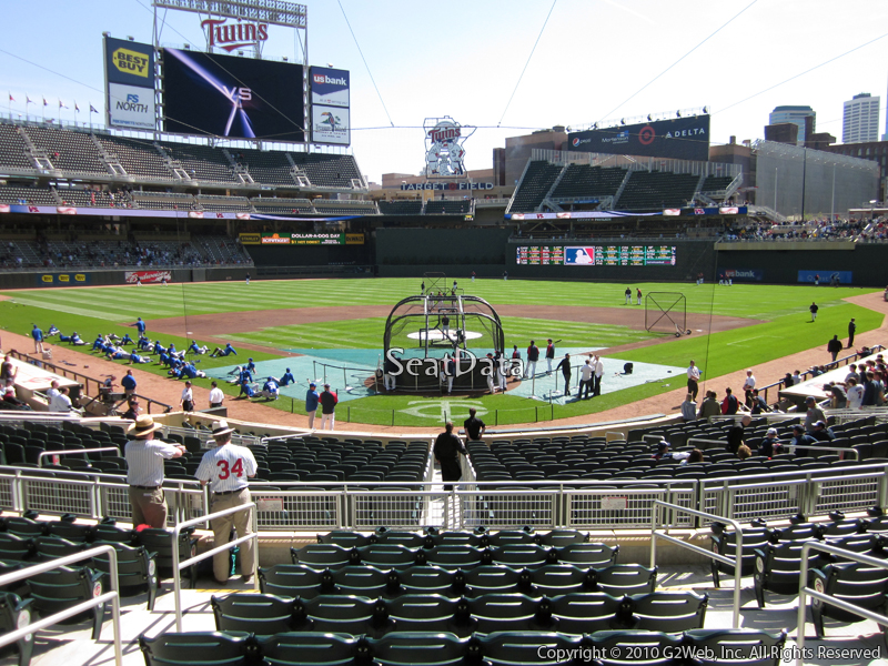 Seat view from section 114 at Target Field, home of the Minnesota Twins