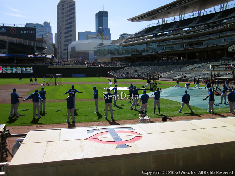 Seat view from section 13 at Target Field, home of the Minnesota Twins