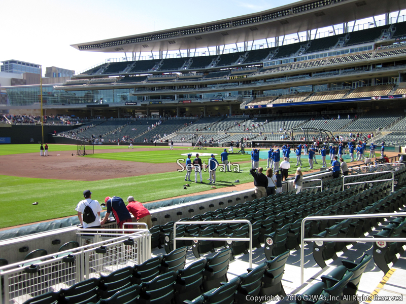 Seat view from section 16 at Target Field, home of the Minnesota Twins