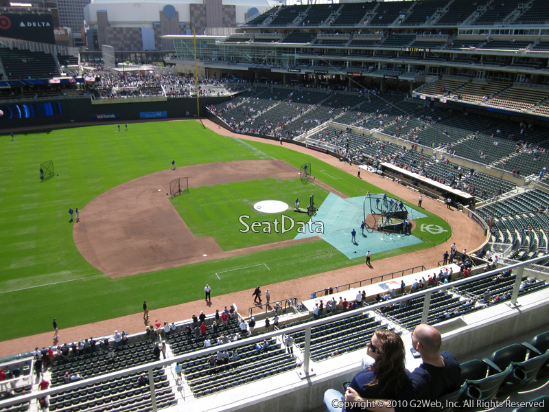 Seat view from section 222 at Target Field, home of the Minnesota Twins