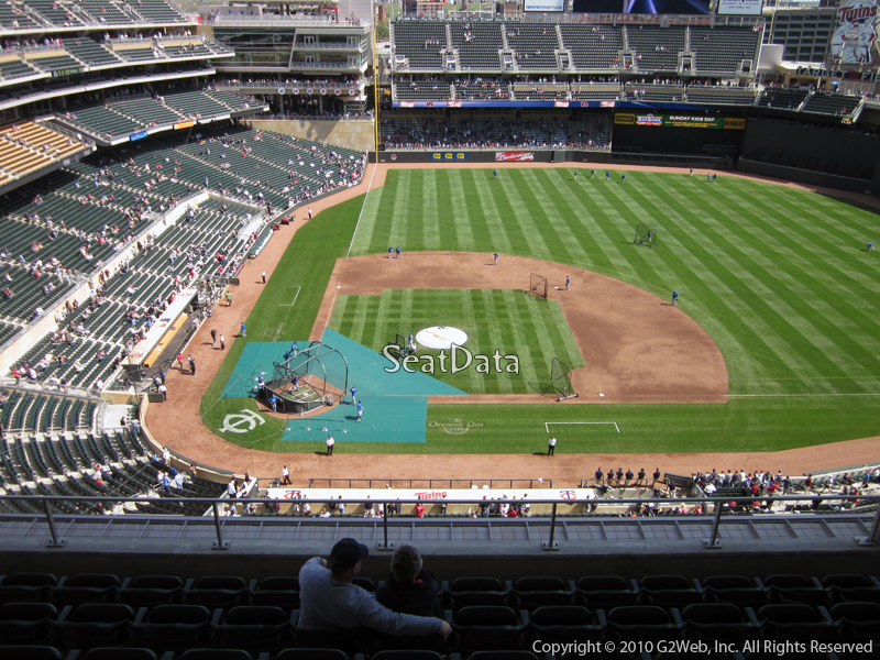 Seat view from section 310 at Target Field, home of the Minnesota Twins