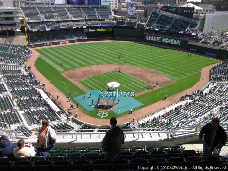Seat view from section 314 at Target Field, home of the Minnesota Twins