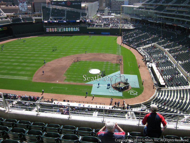 Seat view from section 319 at Target Field, home of the Minnesota Twins