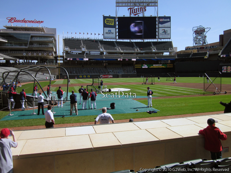 Seat view from section 6 at Target Field, home of the Minnesota Twins