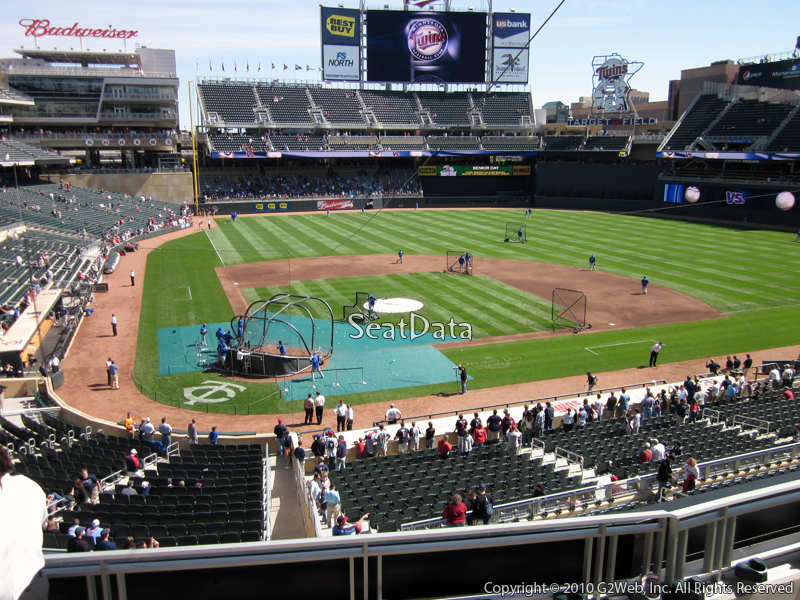 Seat view from section E at Target Field, home of the Minnesota Twins
