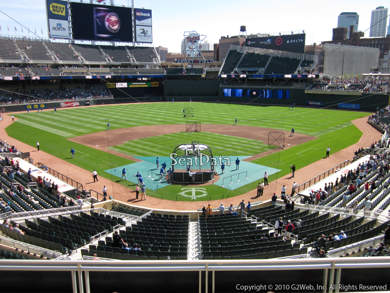 Seat view from section H at Target Field, home of the Minnesota Twins