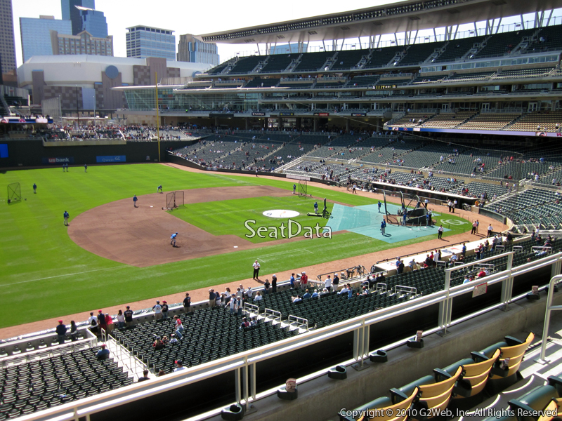 Seat view from section R at Target Field, home of the Minnesota Twins
