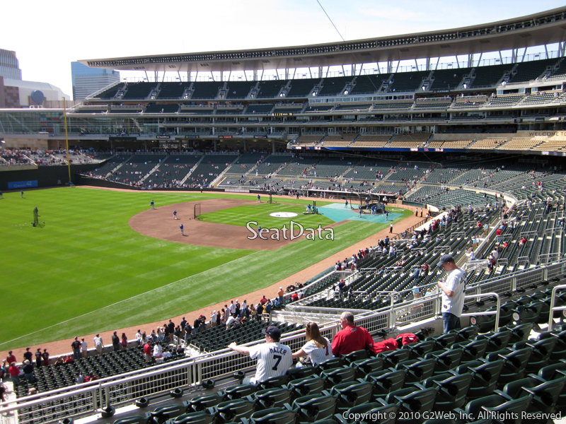 Seat view from section U at Target Field, home of the Minnesota Twins