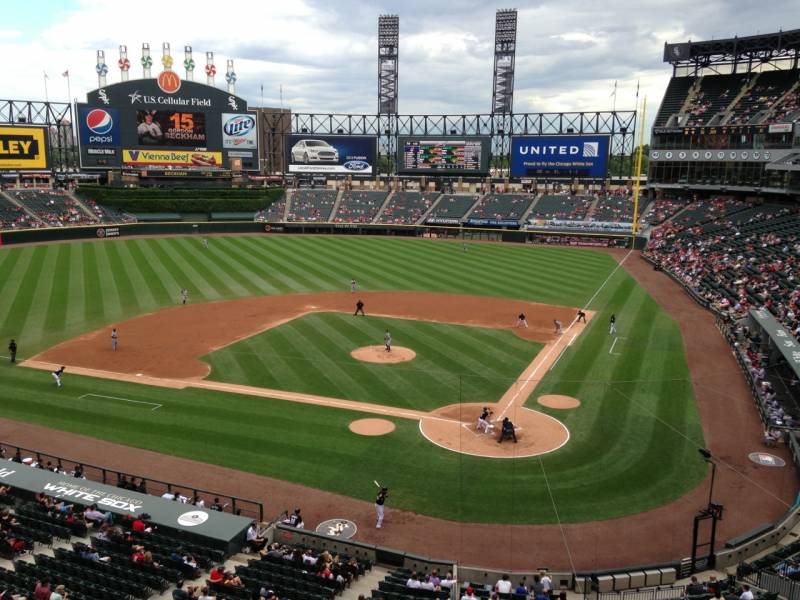 Seat view from section 334 at Guaranteed Rate Field, home of the Chicago White Sox