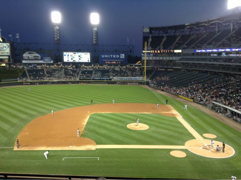Seat view from section 338 at Guaranteed Rate Field, home of the Chicago White Sox