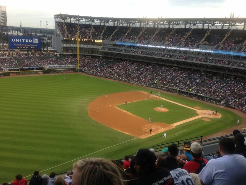 Seat view from section 348 at Guaranteed Rate Field, home of the Chicago White Sox