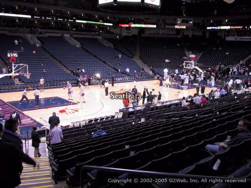 Seat view from section 103 at Oracle Arena, home of the Golden State Warriors