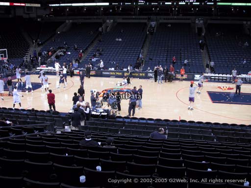 Seat view from section 114 at Oracle Arena, home of the Golden State Warriors