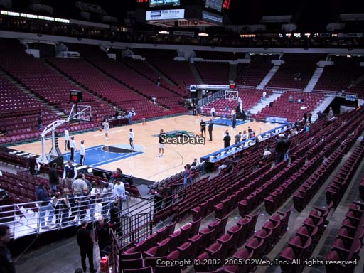 Seat view from section 136 at the Target Center, home of the Minnesota Timberwolves