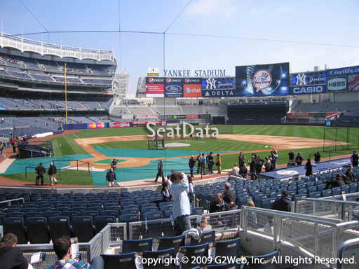 Seat view from section 118 at Yankee Stadium, home of the New York Yankees