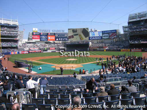 Seat view from section 120A at Yankee Stadium, home of the New York Yankees