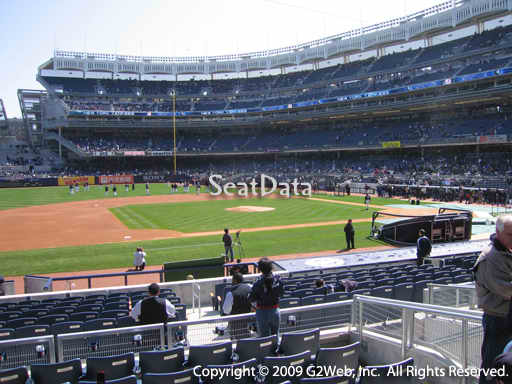 Seat view from section 125 at Yankee Stadium, home of the New York Yankees