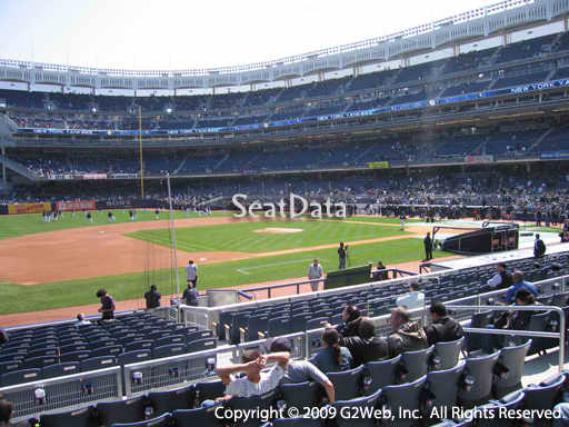 Seat view from section 126 at Yankee Stadium, home of the New York Yankees