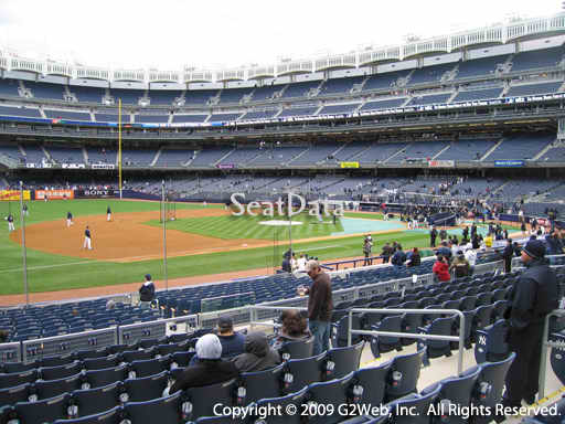 Seat view from section 127A at Yankee Stadium, home of the New York Yankees