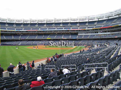 Seat view from section 131 at Yankee Stadium, home of the New York Yankees
