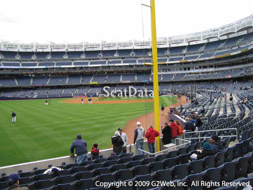 Seat view from section 132 at Yankee Stadium, home of the New York Yankees