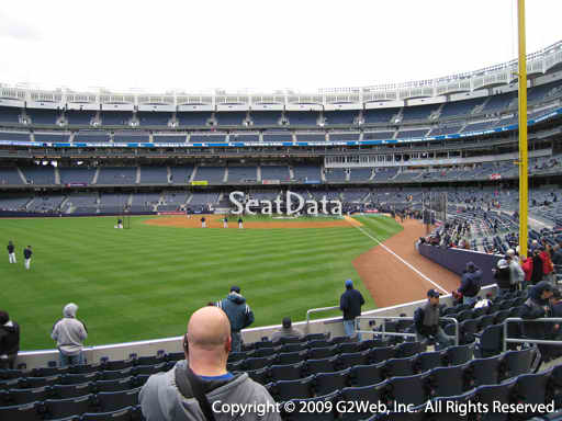 Seat view from section 133 at Yankee Stadium, home of the New York Yankees