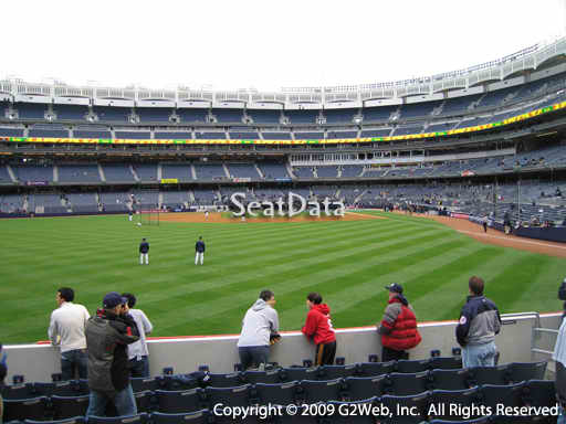 Seat view from section 136 at Yankee Stadium, home of the New York Yankees