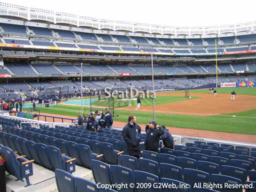 Seat view from section 14A at Yankee Stadium, home of the New York Yankees